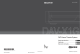 Sony DAV-X1G Käyttö ohjeet