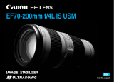 Canon EF 70-200mm f/4L IS USM Käyttöohjeet