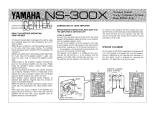 Yamaha NS-300X Omistajan opas
