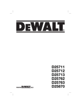 DeWalt D25763K T-1 Omistajan opas