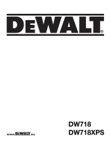 DeWalt DW718 T 5 Omistajan opas