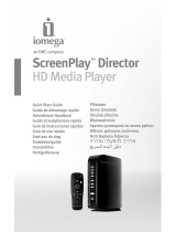 Iomega ScreenPlay™ Director HD Media Player USB 2.0/Ethernet/AV 1.0TB Omistajan opas