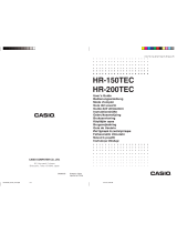 Casio HR-200TEC Ohjekirja
