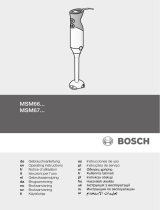 Bosch MSM66150 Omistajan opas