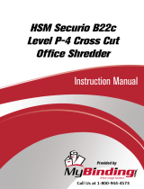 MyBinding HSM Securio B22C level 3 Cross Cut Ohjekirja