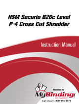MyBinding HSM Securio B26C Level 3 Cross Cut Ohjekirja