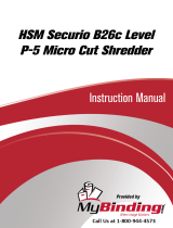 MyBinding HSM Securio B26C Level 4 Micro Cut Shredder Ohjekirja