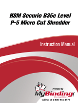 MyBinding HSM Securio B35C Level 4 Micro Cut Ohjekirja