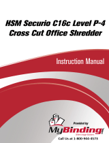 HSM HSM Securio C16C Level 3 Cross Cut Ohjekirja