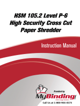 MyBinding HSM 105.2 Level 5 High Security Cross Cut Ohjekirja