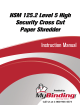 MyBinding HSM 125.2 Level 5 High Security Cross Cut Ohjekirja