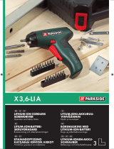 Parkside KH 3036 LITHIUM ION CORDLESS SCREWDRIVER Operation and Safety Notes