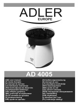Adler AD 4005 Käyttö ohjeet