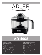Adler AD 4068 Käyttö ohjeet