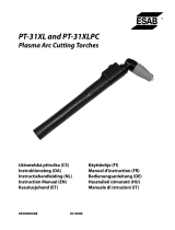 ESAB PT-31XL and PT-31XLPC Plasma Arc Cutting Torches Ohjekirja