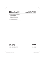 Einhell Expert Plus TE-AG 18/115 Li Kit Ohjekirja