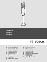 Bosch MS64110 Omistajan opas