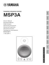 Yamaha MSP3A Powered Speaker System Omistajan opas