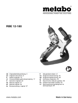 Metabo RBE 12-180 Käyttö ohjeet