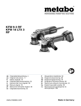 Metabo KFM 9-3 RF Käyttö ohjeet