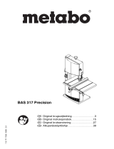 Metabo BAS 317 Precision Käyttö ohjeet