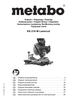 Metabo KS 216 M Lasercut Käyttö ohjeet