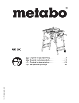 Metabo UK 290 Käyttö ohjeet