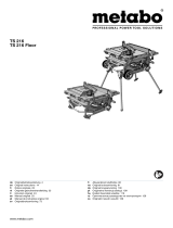 Metabo TS 216 Käyttö ohjeet