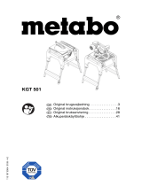 Metabo KGT 501 Käyttö ohjeet