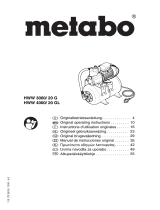 Metabo HWW 3000/20 G Käyttö ohjeet