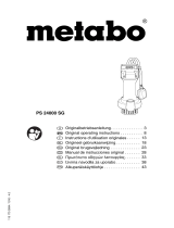 Metabo PS 24000 SG Käyttö ohjeet