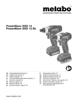 Metabo PowerMaxx SSD 12 BL Käyttö ohjeet