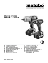Metabo SSW 18 LTX 600 Käyttö ohjeet