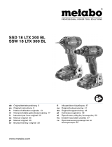 Metabo SSW 18 LTX 300 BL Käyttö ohjeet