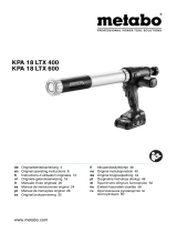 Metabo KPA 18 LTX 400 Käyttö ohjeet