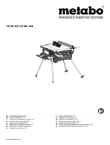 Metabo TS 36-18 LTX BL 254 Käyttö ohjeet