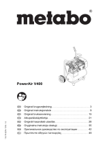 Metabo PowerAir V 400 Käyttö ohjeet