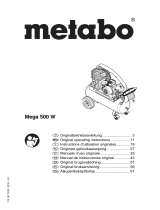 Metabo MEGA 500 W Käyttö ohjeet