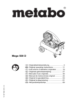 Metabo Mega 500 D Käyttö ohjeet