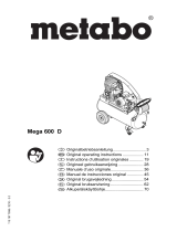 Metabo Mega 600 D Käyttö ohjeet