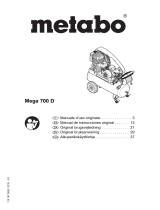Metabo MEGA 700 D Käyttö ohjeet
