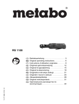 Metabo RS 1100 Käyttö ohjeet