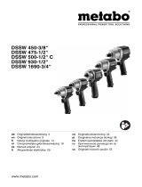 Metabo DSSW 930-1/2" Käyttö ohjeet