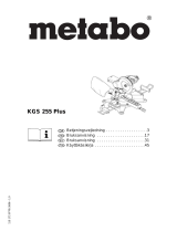 Metabo Circular saw set FLEXO 500 Käyttö ohjeet