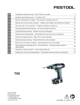 Festool TXS 2,6-Set Käyttö ohjeet