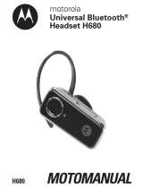 Motorola H680 - Headset - Over-the-ear Ohjekirja