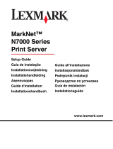 Lexmark MARKNET N7000 PRINT SERVER Omistajan opas