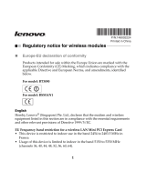 Lenovo IdeaPad S10-3c Tärkeää tietoa