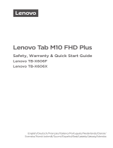 Lenovo TB-X606F Safety, Warranty & Quick Start Manual