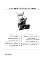 Simplicity SNOWTHROWER Ohjekirja